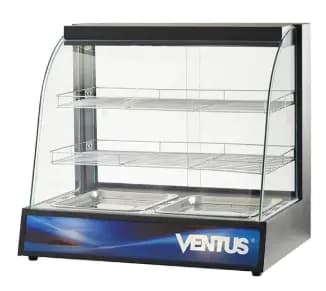 VITRINA MANTENEDORA DE CALOR SOBREMESA CURVA VMCD-2 VENTUS