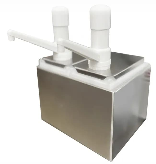 DISPENSADOR DE SALSAS ACERO 2 DEPOSITOS TOPPO