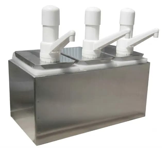 DISPENSADOR DE SALSAS ACERO 3 DEPOSITOS TOPPO