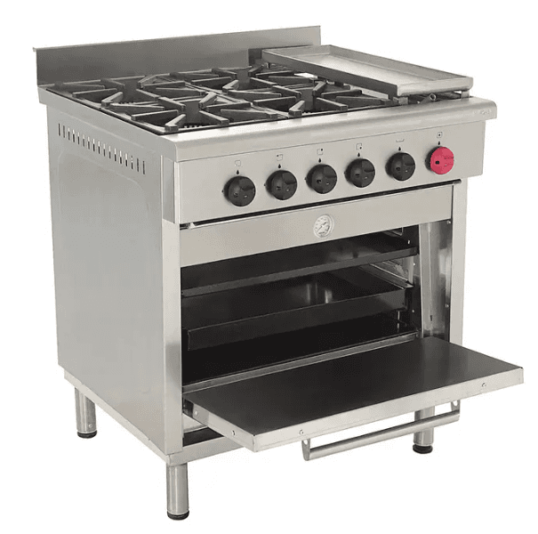 Cocina 4 platos con Horno y Churrasquera Maigas