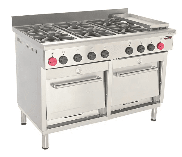 Cocina 6 platos con 2 hornos y churrasquera Maigas