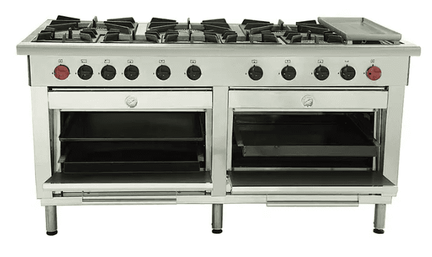Cocina 8 platos con 2 hornos y churrasquera Maigas