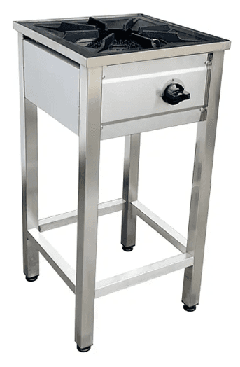 Anafe a gas 1 plato Cousiño con parrilla fierro fundido 43x43