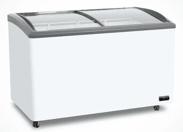 Congelador vidrio curvo 254 lts Maigas
