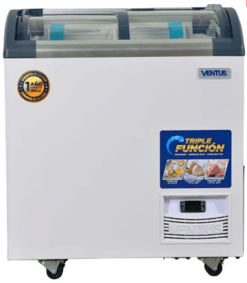 Conservadora vidrio semicurvo CTV-220Q Ventus