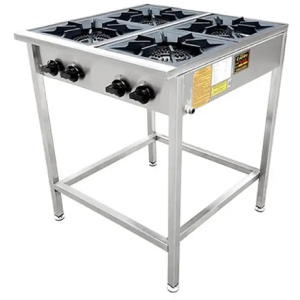 ANAFE A GAS 4 PLATOS COUSIÑO CON PARRILLAS DE FIERRO FUNDIDO 34X34 CM