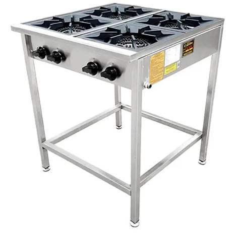 ANAFE A GAS 4 PLATOS COUSIÑO CON PARRILLAS DE FIERRO FUNDIDO 34X34 CM