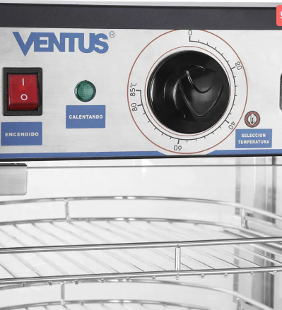 VITRINA MANTENEDORA DE CALOR SOBREMESA SEMI-CURVA VENTUS - Imagen 2