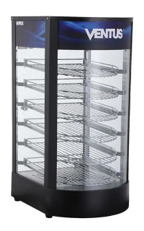 VITRINA MANTENEDORA DE CALOR SOBREMESA SEMI-CURVA VENTUS