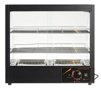 VITRINA MANTENEDORA DE CALOR SOBREMESA CURVA VMCD-2 VENTUS - Imagen 3