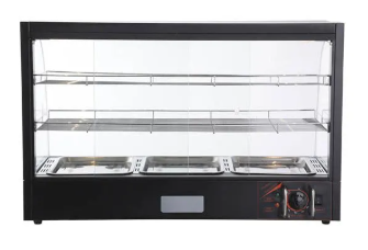 VITRINA MANTENEDORA DE CALOR SOBREMESA CURVA VMCD-3 VENTUS - Imagen 3