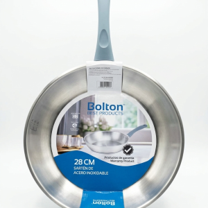 SARTEN ACERO INOXIDABLE 28 CM BOLTON TRIPLE FONDO